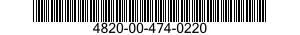4820-00-474-0220  4820004740220 004740220