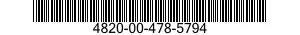 4820-00-478-5794 VALVE,CHECK 4820004785794 004785794