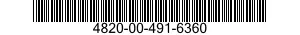 4820-00-491-6360  4820004916360 004916360