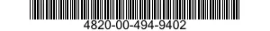 4820-00-494-9402 VALVE,GATE 4820004949402 004949402