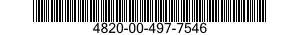 4820-00-497-7546 VALVE,PLUG 4820004977546 004977546