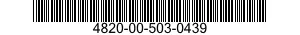 4820-00-503-0439  4820005030439 005030439
