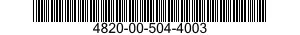 4820-00-504-4003  4820005044003 005044003