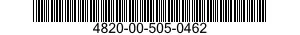 4820-00-505-0462  4820005050462 005050462