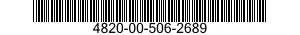 4820-00-506-2689  4820005062689 005062689