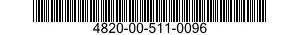 4820-00-511-0096  4820005110096 005110096