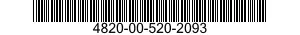 4820-00-520-2093  4820005202093 005202093