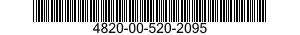 4820-00-520-2095  4820005202095 005202095