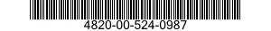 4820-00-524-0987  4820005240987 005240987