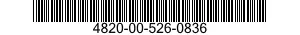 4820-00-526-0836  4820005260836 005260836