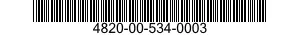 4820-00-534-0003  4820005340003 005340003