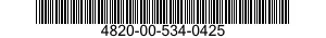 4820-00-534-0425  4820005340425 005340425
