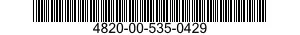 4820-00-535-0429  4820005350429 005350429