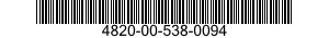 4820-00-538-0094  4820005380094 005380094