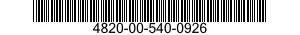 4820-00-540-0926 VALVE,EXPANSION 4820005400926 005400926