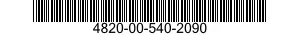 4820-00-540-2090  4820005402090 005402090