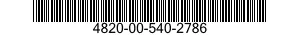 4820-00-540-2786  4820005402786 005402786