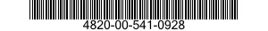 4820-00-541-0928  4820005410928 005410928
