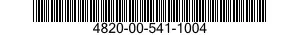4820-00-541-1004 VALVE,GLOBE 4820005411004 005411004