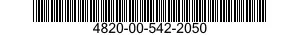 4820-00-542-2050  4820005422050 005422050