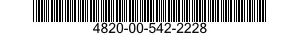 4820-00-542-2228  4820005422228 005422228