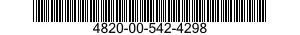 4820-00-542-4298  4820005424298 005424298