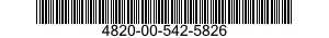 4820-00-542-5826  4820005425826 005425826