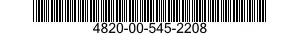 4820-00-545-2208  4820005452208 005452208