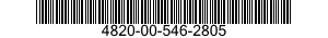 4820-00-546-2805  4820005462805 005462805
