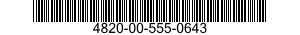 4820-00-555-0643  4820005550643 005550643