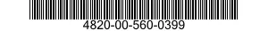 4820-00-560-0399  4820005600399 005600399
