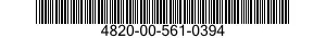 4820-00-561-0394  4820005610394 005610394
