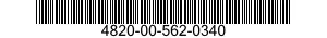 4820-00-562-0340  4820005620340 005620340