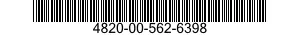 4820-00-562-6398  4820005626398 005626398
