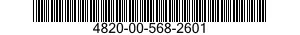 4820-00-568-2601  4820005682601 005682601