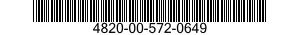 4820-00-572-0649  4820005720649 005720649