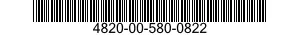 4820-00-580-0822  4820005800822 005800822