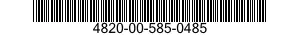 4820-00-585-0485 DISK,VALVE 4820005850485 005850485