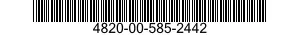 4820-00-585-2442  4820005852442 005852442