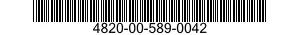 4820-00-589-0042  4820005890042 005890042