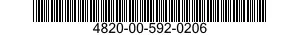 4820-00-592-0206  4820005920206 005920206