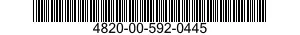 4820-00-592-0445  4820005920445 005920445