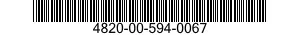 4820-00-594-0067  4820005940067 005940067