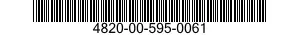 4820-00-595-0061  4820005950061 005950061