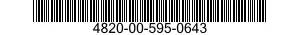 4820-00-595-0643  4820005950643 005950643