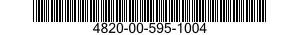 4820-00-595-1004 VALVE,PLUG 4820005951004 005951004