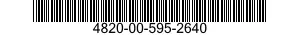 4820-00-595-2640  4820005952640 005952640