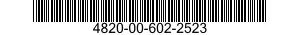 4820-00-602-2523  4820006022523 006022523