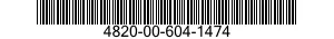 4820-00-604-1474 VALVE,GLOBE 4820006041474 006041474