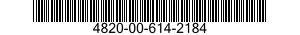 4820-00-614-2184  4820006142184 006142184